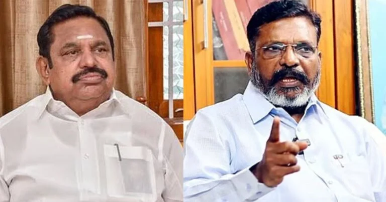 குதிரை பேரம்: ஆத்திரப்பட வேண்டிய அதிமுக அமைதிகாப்பது ஏன்? – திருமாவளவன்