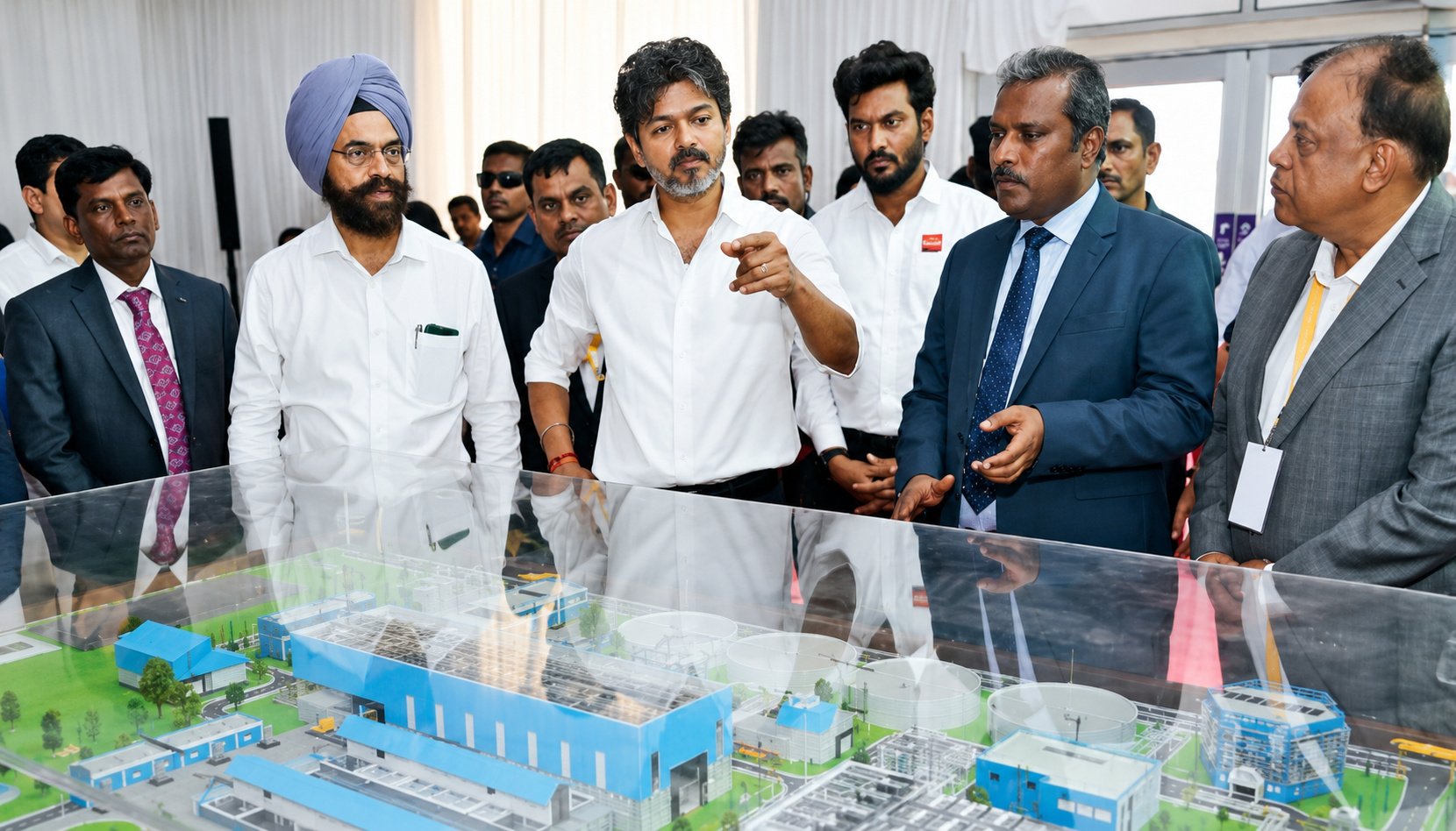 நெம்மேலி கடல்நீரைக் குடிநீராக்கும் நிலையத்தில் ஆய்வு கட்டுமானப் பணிகள் விரைந்து முடிக்க முதல்வர் விஜய் அறிவுறுத்தல்