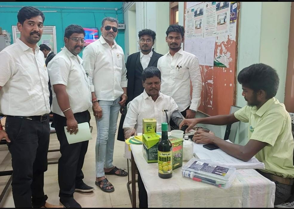 திருச்சி குற்றவியல் வழக்கறிஞர் சங்கத்தில் இலவச மருத்துவ முகாம்