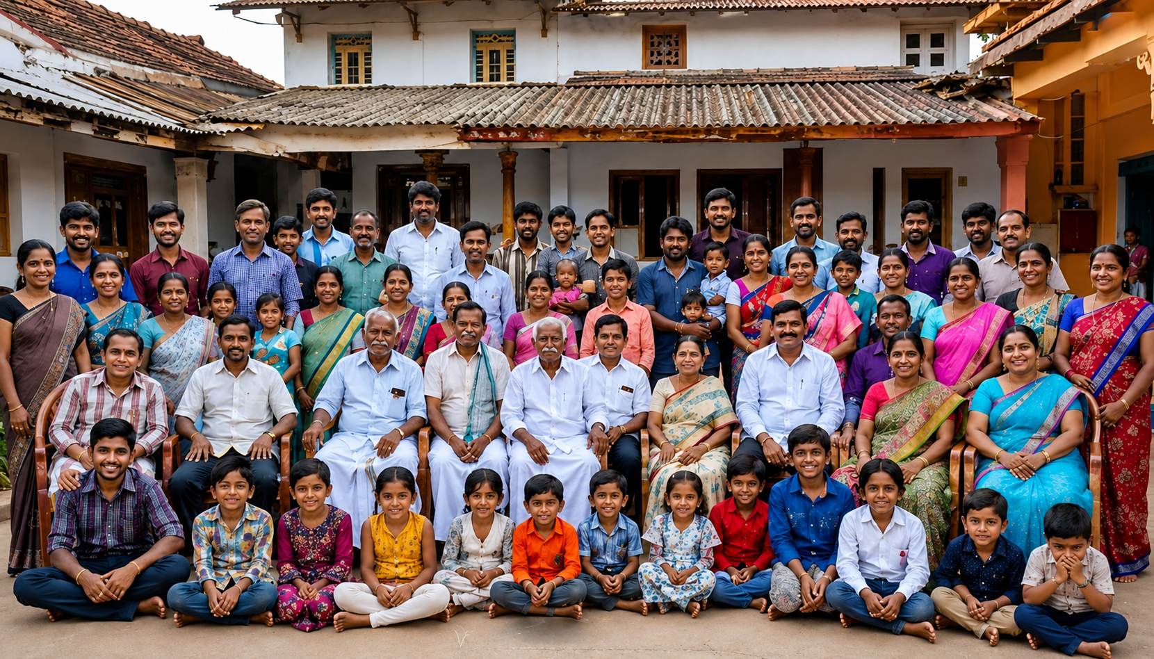 ஆந்திராவில் அதிசயம்: ஒரே வீட்டில் 83 பேர் வசிக்கும் 6 தலைமுறை கூட்டுக்குடும்பம்