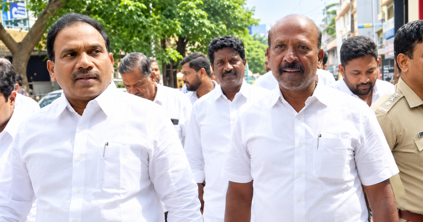 முதலமைச்சர் விஜய் குறித்த அவதூறு வழக்கு: ஆ.ராசா, மா.சுப்பிரமணியன் காவல்நிலையத்தில் ஆஜர்